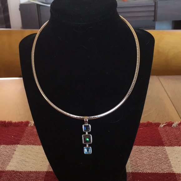 Lia Sophia Omega Necklace With Pendant 